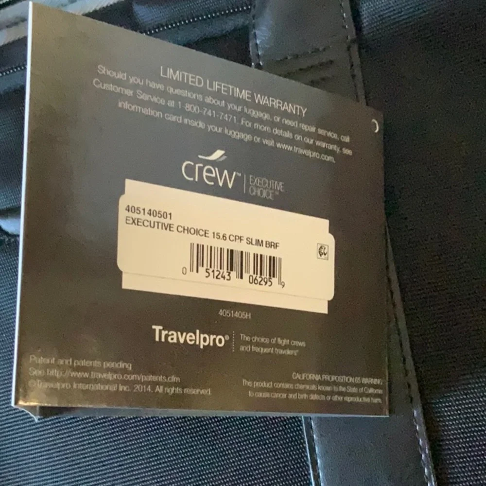 Travelpro check point friendly slim brief-Laptop, tablet. Office & travel. NWT.